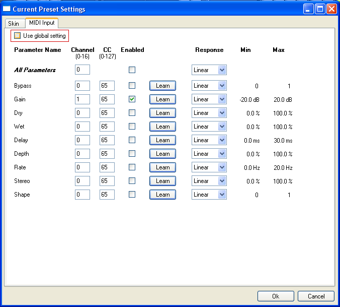 Step 04 - Uncheck 'Use global setting'